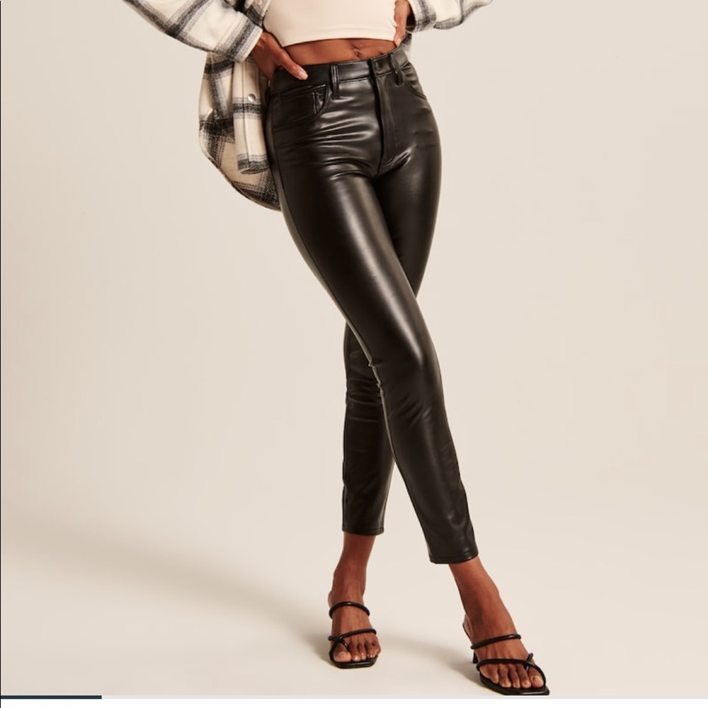 Abercrombie vegan leather pants